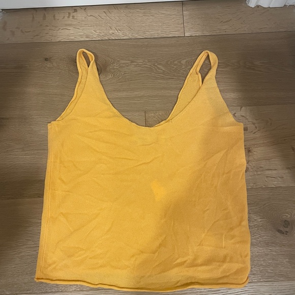 Vince cashmere scoop tank size large in orange - Picture 4 of 7